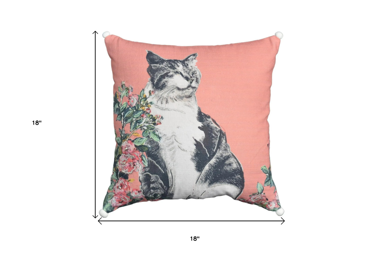 The Kitty Chic Throw Pillow