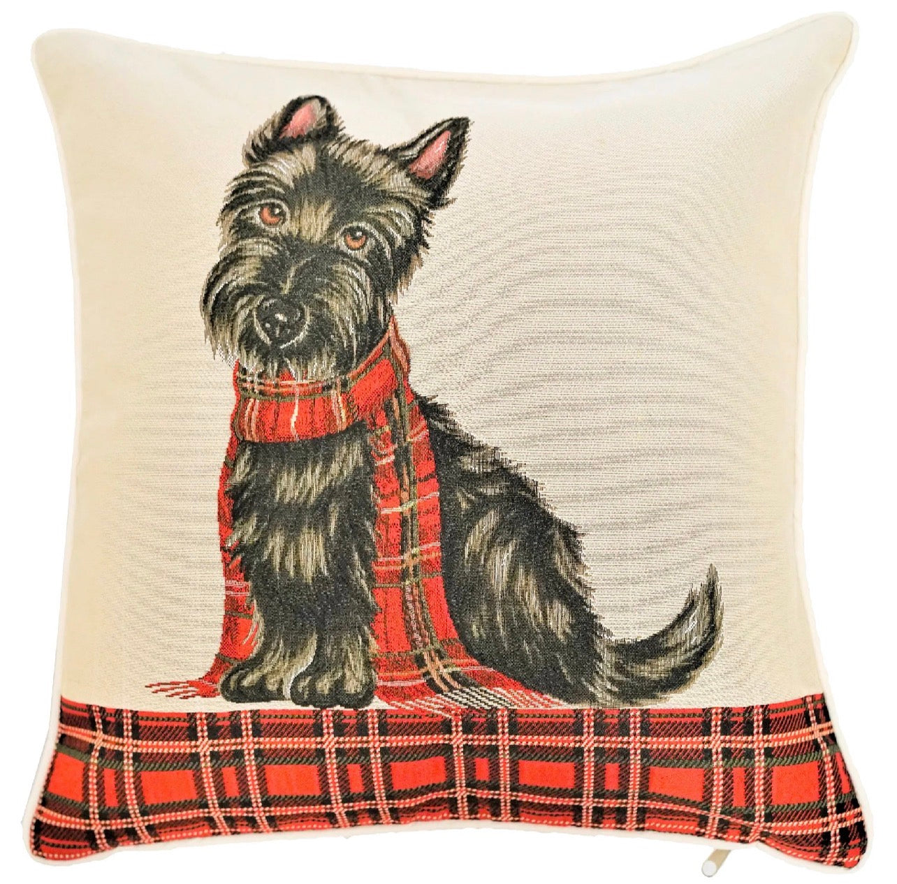 The Scottie Plaid Accent Pillow Cover
