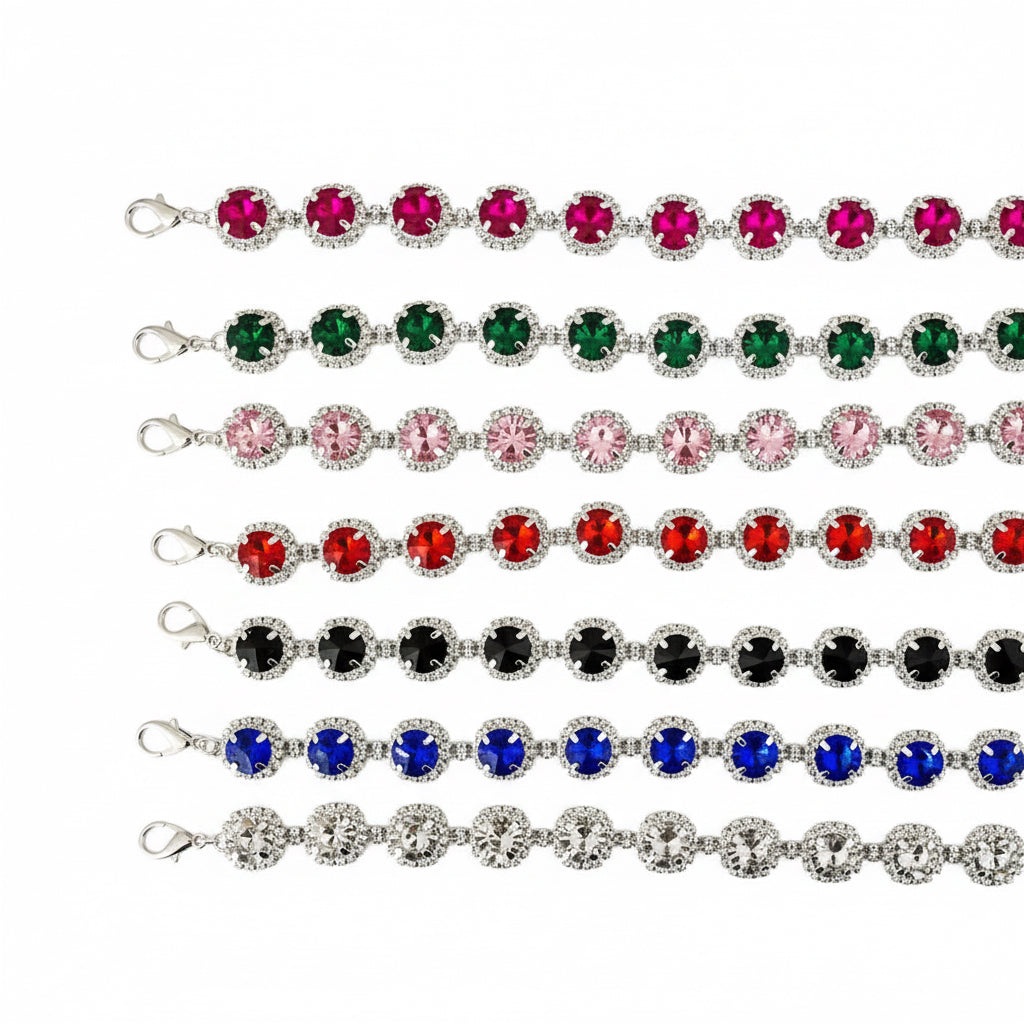 Luxury Bling Crystal Rhinestone Dog Cat Necklace Collar Adjustable Cat Shiny Necklace Jewelry for Pet Wedding Clothes Accessorie