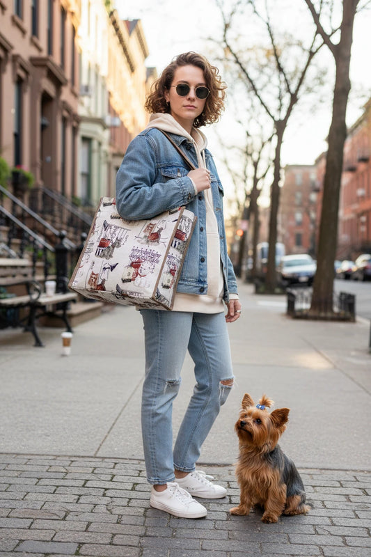 The Fashion Dog Tapestry Tote