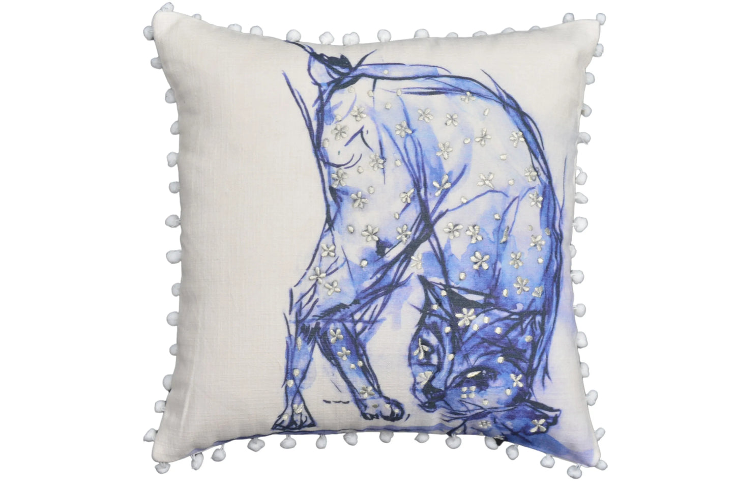 The Artisan Cat Throw Pillow