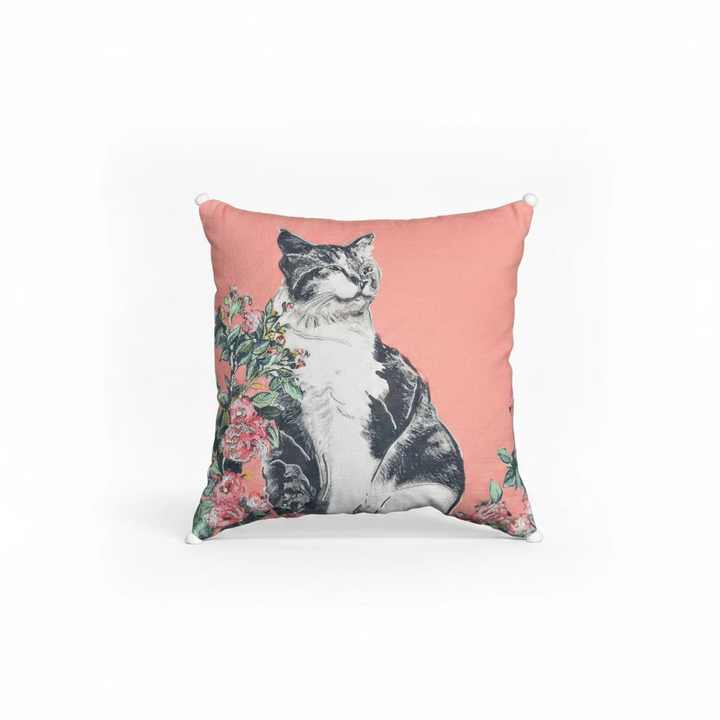 The Kitty Chic Throw Pillow