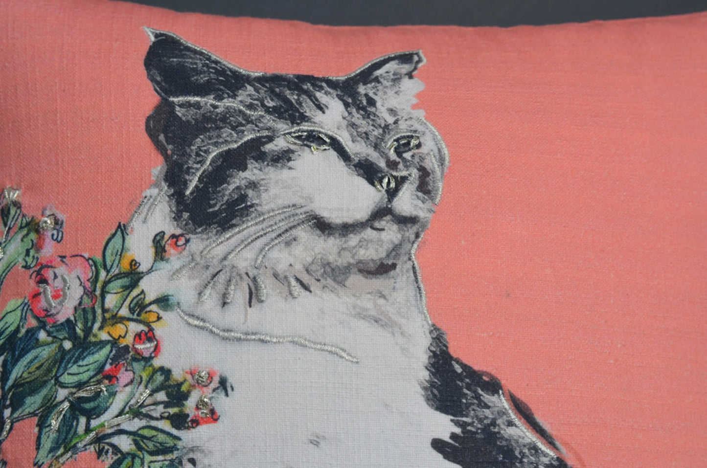 The Kitty Chic Throw Pillow