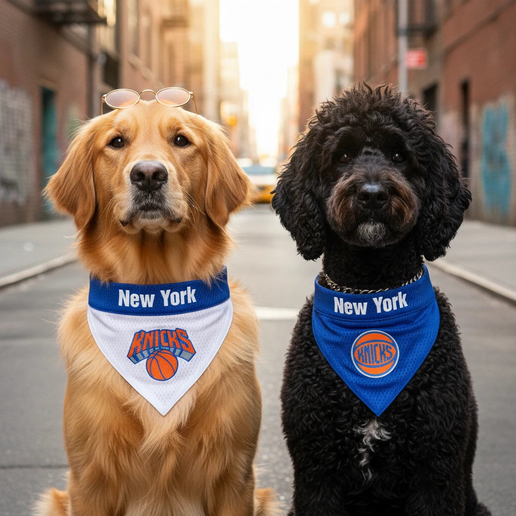 The NY Knicks Reversible Pet Bandana