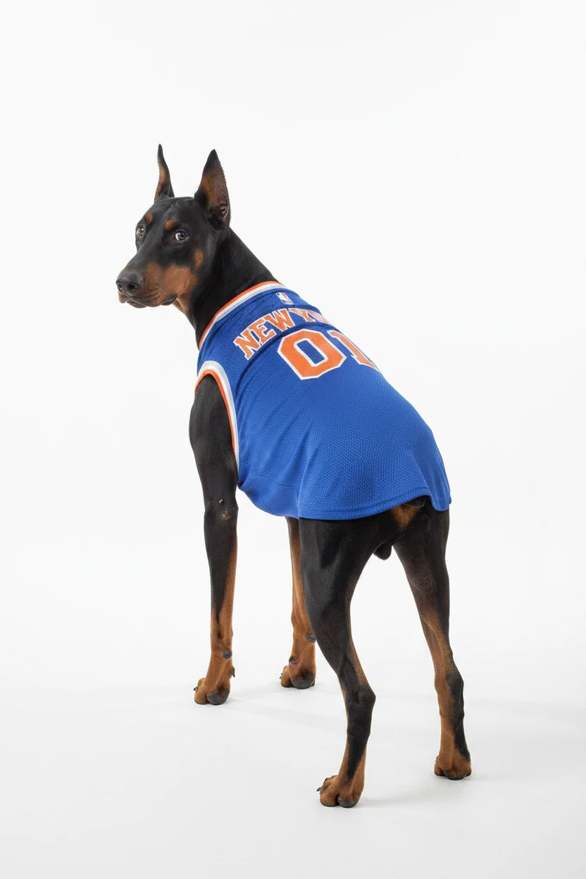 The New York Knicks Mesh Dog Jersey