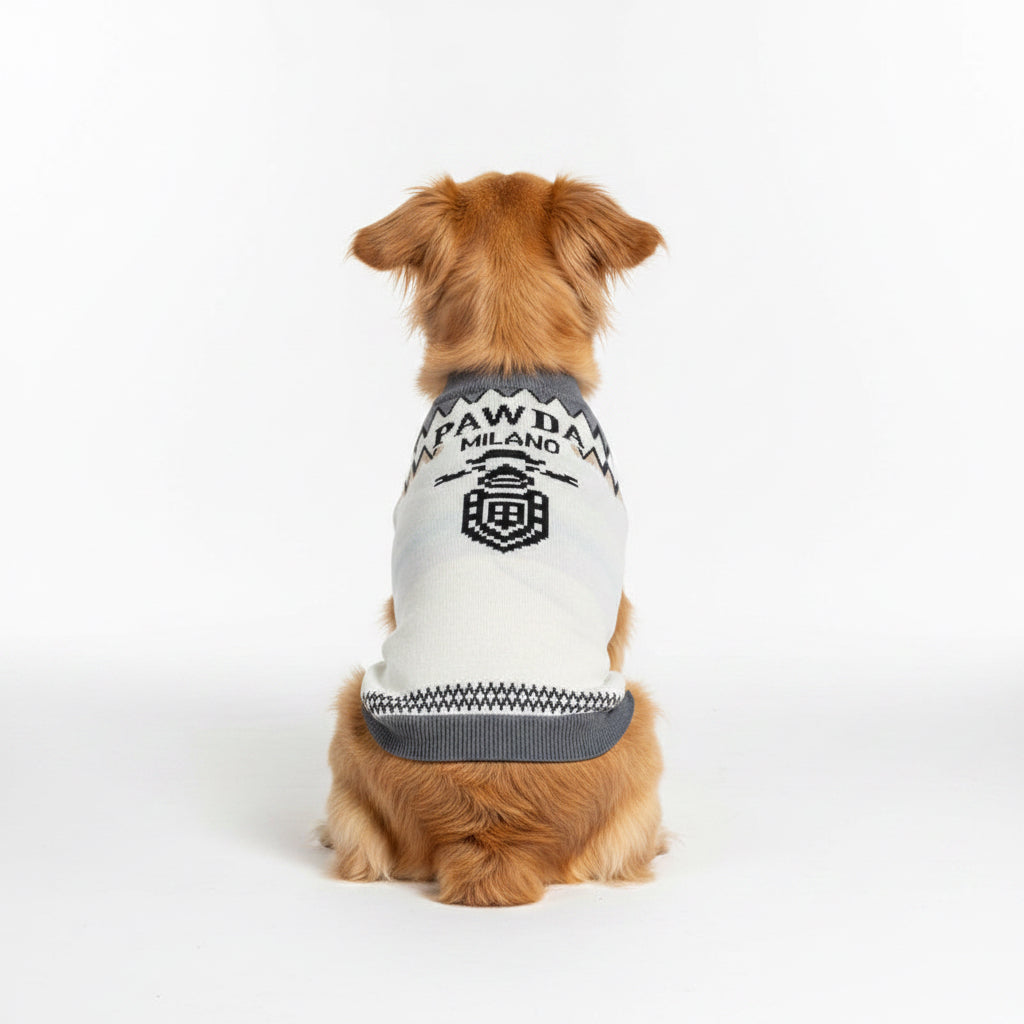 Custom Label Dog Luxury Designer Clothes Winter Autumn Warm Fleece Knitted Pet Sweaters Chihuahua Yorkshire Clothing