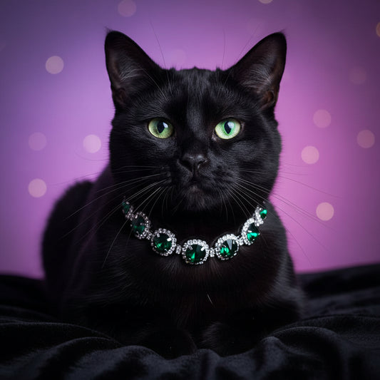 Luxury Bling Crystal Rhinestone Dog Cat Necklace Collar Adjustable Cat Shiny Necklace Jewelry for Pet Wedding Clothes Accessorie