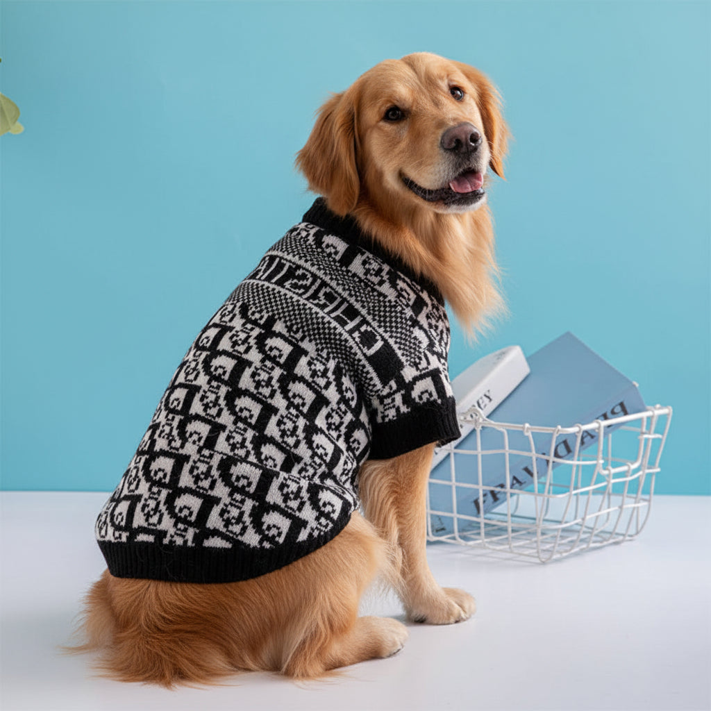 Autumn Winter Cute Chunky Warm Pet Sweaters Puppy Fashion Luxury Cat Dog Clothes Corgi Parka Dachshund Small Medium Dog Clothing