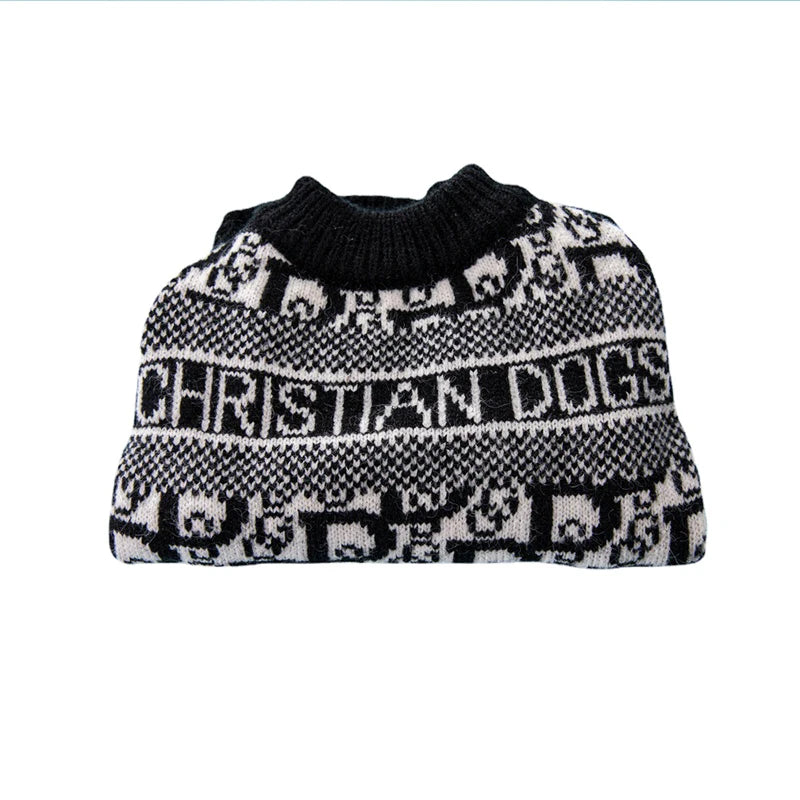 Autumn Winter Cute Chunky Warm Pet Sweaters Puppy Fashion Luxury Cat Dog Clothes Corgi Parka Dachshund Small Medium Dog Clothing