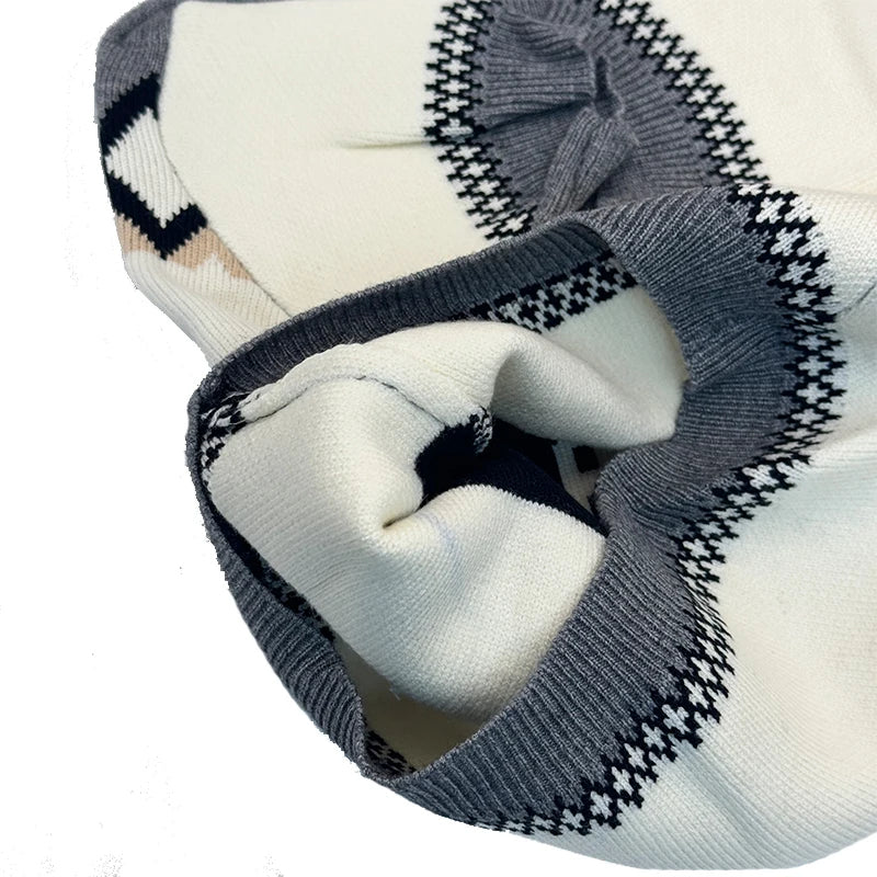 Custom Label Dog Luxury Designer Clothes Winter Autumn Warm Fleece Knitted Pet Sweaters Chihuahua Yorkshire Clothing