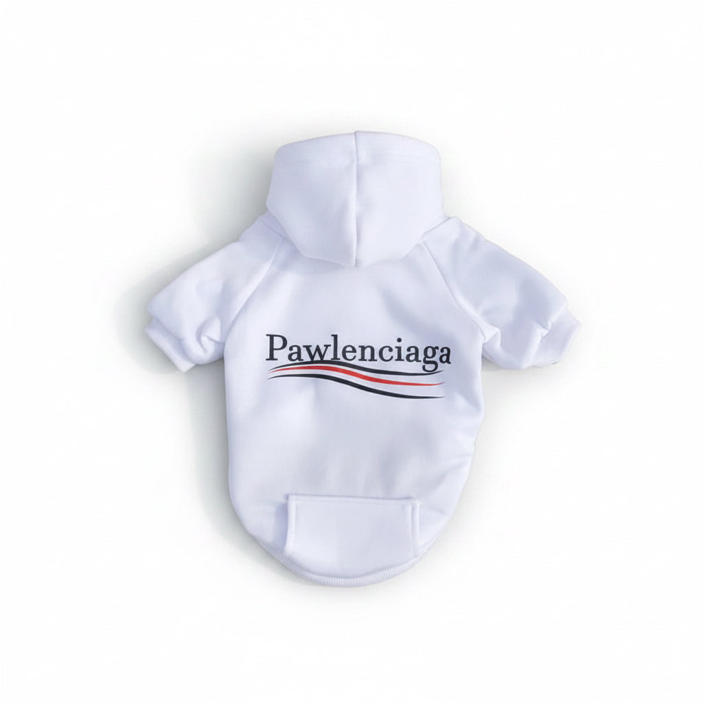 Pawlenciaga Dog Clothes Fashion Warm Winter Spring Small Medium Puppy York French Bulldog Luxury Fleece Lining Cat Pet Hoodies
