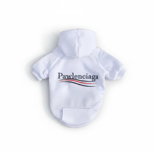 Pawlenciaga Dog Clothes Fashion Warm Winter Spring Small Medium Puppy York French Bulldog Luxury Fleece Lining Cat Pet Hoodies